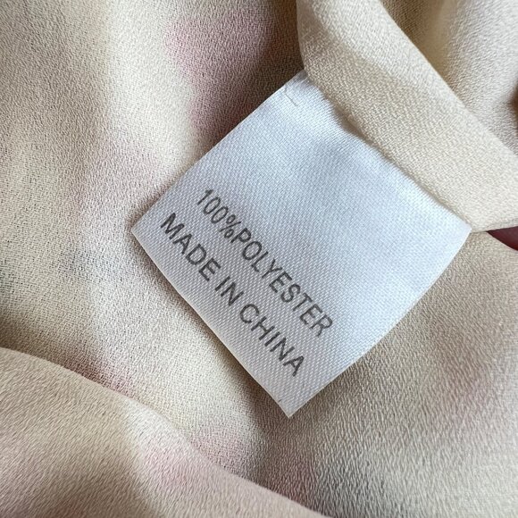 Princess Polly Karla Printed Tie Mini Dress Cream Multicolor Size 10 - Picture 10 of 12